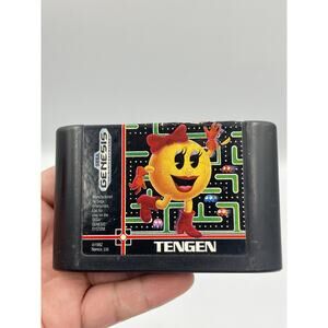 Ms. Pac-Man Pacman Sega Genesis Original Authentic Retro Classic! Working